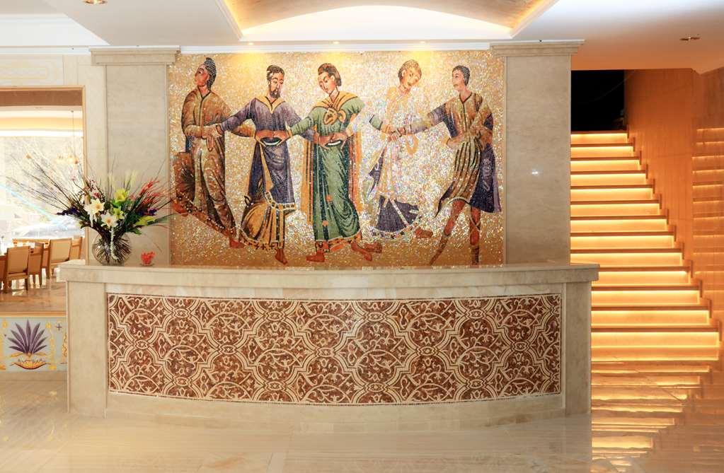 Kairaba Mythos Palace - Adults Only Kouspades Interior photo The mosaic at the reception desk