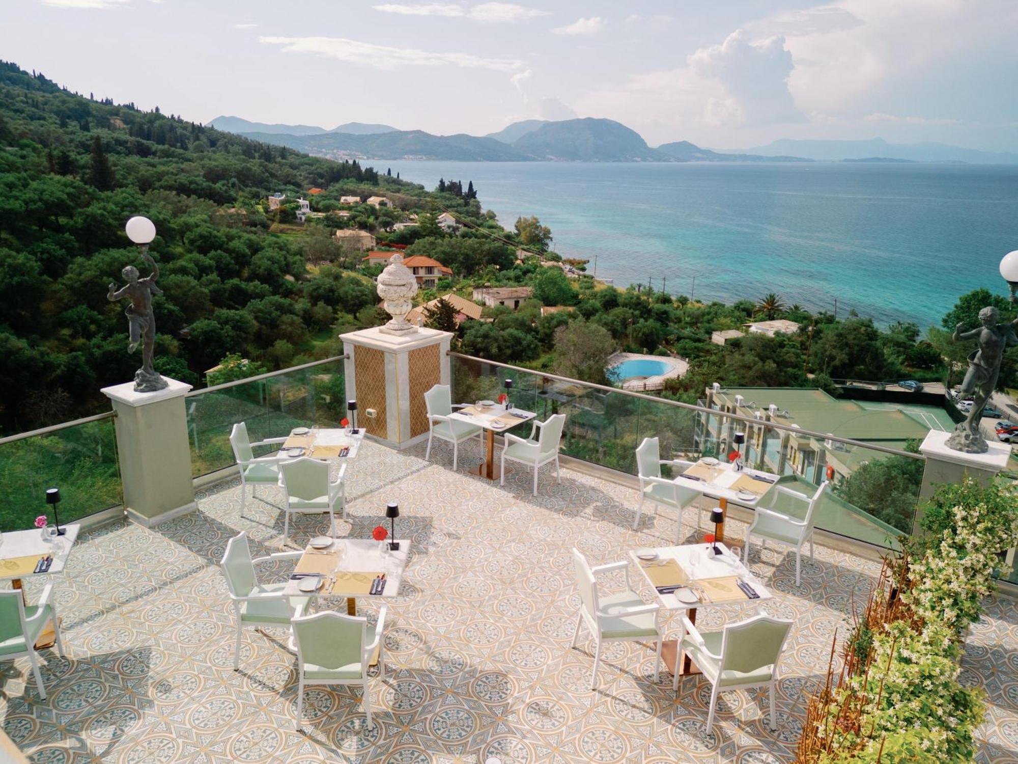 Kairaba Mythos Palace - Adults Only Kouspades Exterior photo View of the bay of Skopelos from the hotel